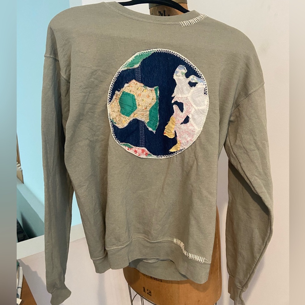 Free People Earth Patch Sweatshirt